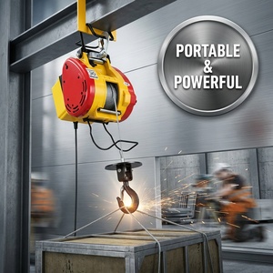 Paranco Elettrico con Telecomando Wireless 110V 220V Little King Kong, Paranco Portatile per Installazione HVAC e Costruzioni - Product Image 4