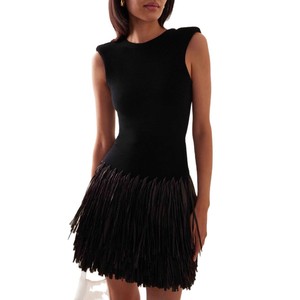 Round Neck Sleeveless Tassel Dress Women's Party Off Shoulder Long Dress European American Fashion Club Wear - Product Image 5