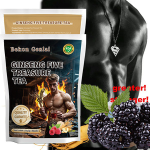 Thé aux Herbes Cinq Trésors au Ginseng Personnalisé OEM pour la Santé Masculine, Sachet de 150g TK - Product Image 5