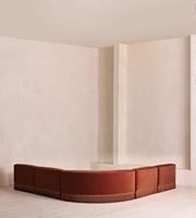 Canapé modulaire de luxe Sageliving en tissu Chesterfield en forme de L à trois places pour salon