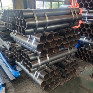 Tubes creux ronds ovales soudés de profil d'<span class=keywords><strong>acier</strong></span> de soudure du diamètre 10mm 20mm 50mm de tuyau de barrière de fer noir - Product Image 2