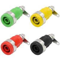 Bornes de connexion à vis de sécurité, bornes à vis de protection, bornes à vis de protection, connecteur banane 4 mm, plaqué nickel, borne haute tension, fiche banane femelle