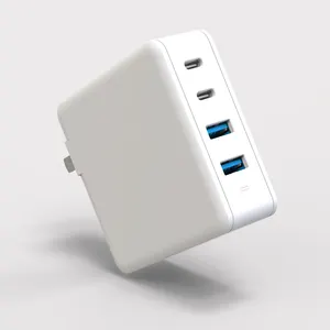 נייד 4 יציאות 100W מיני קיר סוג C מטען USB-C USB-A פ"ד מהיר מטען עבור ה-macbook Tablet נייד טלפון