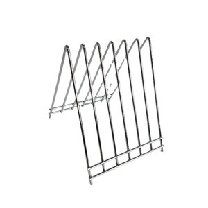 Étagère carrée multifonctionnelle Jingshun de haute qualité en métal chromé à <span class=keywords><strong>double</strong></span> niveau, 6 fentes, revêtement noir, gain de place - Product Image 1