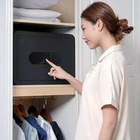 Caja Fuerte Inteligente Xiaomi Mijia, Caja de Seguridad Pequeña para el Hogar, Mini Caja Fuerte con Contraseña y Huella Dactilar Antirrobo, Archivador de Oficina, Caja Fuerte Invisible para Mesita de Noche