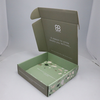 Boîte en carton personnalisée de qualité supérieure avec impression offset verte pour la promotion de la marque