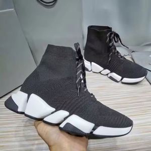 En gros, Chaussures de créateur pour hommes et femmes, Baskets montantes à plateforme, mode décontractée, en maille extensible, de marque - Product Image 3