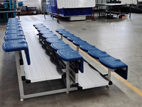 Sièges de stade en plastique, sièges de sport d'extérieur, chaises en plastique pour stade, terrain d'entraînement, tribune, sièges de football en plastique CS-QH02-P