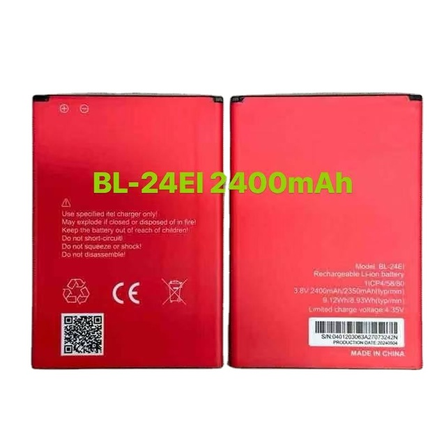 BL-24EI 2400mAh High Quality 3.8V Li-Polymer Rechargeable Mobile Phone Battery Wholesale Replacement in Stock for Itel