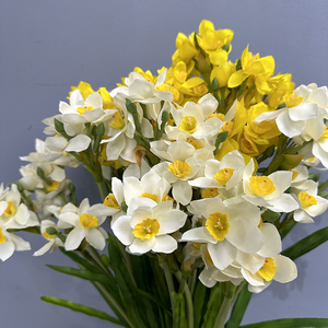 All'ingrosso fiori artificiali giallo bianco <span class=keywords><strong>narciso</strong></span> Bouquet artificiale fiori di seta artificiale <span class=keywords><strong>narciso</strong></span> <span class=keywords><strong>fiore</strong></span> - Product Image 4