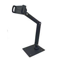 Support d'écran portable télescopique en aluminium réglable en hauteur, pliable, compatible avec les iPad et les téléphones mobiles (4-12 pouces)