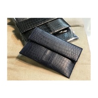 Pochette de soirée en cuir de crocodile véritable pour homme, meilleure vente de styliste