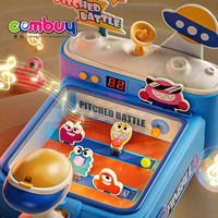 Cible de tir d'espace de bureau de jouet de flipper de musique d'éclairage électrique pour enfants en plastique Durable