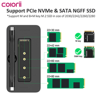 Enclosure M.2 4K HDMI USB C DOCKING Station HUB USB Panel Magnetik Colorii MC15 Usb c Travel Hub