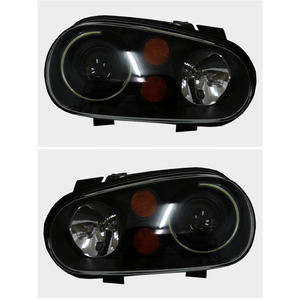 Fari Anteriori Full LED Personalizzati per Volkswagen Golf 4 2002-2008 con Lenti Proiettori Bi-Xenon e DRL - Product Image 4