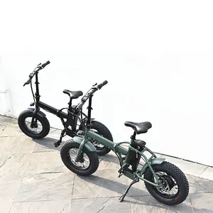Vélo électrique en alliage pliable bon marché en gros Portable 16 "gros pneu E Bike pliable - Product Image 1
