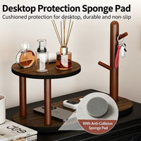 Plateau en bois, étagère de présentation en bois pour ranger les parfums, les clés, les cosmétiques, plateau de présentation de bijoux en bois, support à clés et téléphone portable en bois