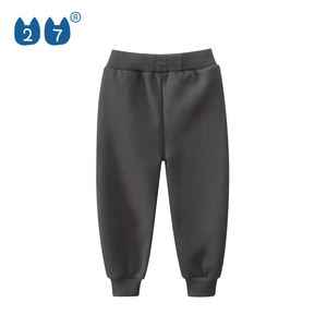 Vendita calda basso MOQ grigio scuro <span class=keywords><strong>pile</strong></span> causale Anti-Pilling <span class=keywords><strong>pantaloni</strong></span> lunghi per ragazze - Product Image 2