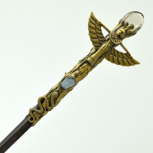 Cổ Điển 32Cm Aventurine Pha Lê Magic Wand Tự Nhiên Wiccan Cổ Tích Thanh Sỏi Với Đôi Đầu Khắc Đá Quý Chất Liệu - Product Image 6