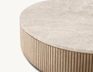 Muebles de sala de estar de gama alta, mesa de centro de mármol y madera de roble macizo de nuevo diseño del proveedor <span class=keywords><strong>Rh</strong></span> - Product Image 2