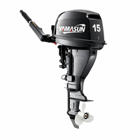 Moteur hors-bord portable YAMASUN 25 CV 4 temps à arbre long, modèle populaire, commande par timon, démarrage manuel