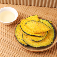 Alimentos Naturales Saludables Vf, Rodajas de Calabaza Secas con Sabor Salado, Bocadillos Vegetales Nutritivos, Certificados Halal