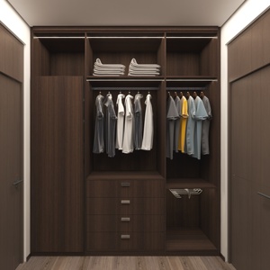 <strong>Rustic</strong> Farmhouse <strong>Wardrobe</strong> with Reclaimed Wood for Living Room &amp; Multi-functional Design - Product Image 6