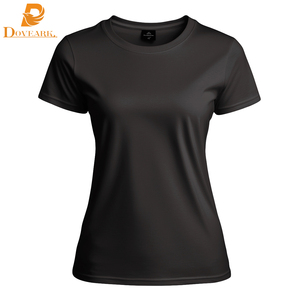T-shirt da donna girocollo slim fit personalizzabile con logo 2025, a manica corta, in morbido cotone puro premium, per abbigliamento casual femminile - Product Image 4