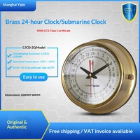 Horloge marine à quartz 370204 pour navires, boîtier en cuivre durable, chronomètre marin Baoxing avec certificat CCS, compatible OLIVER