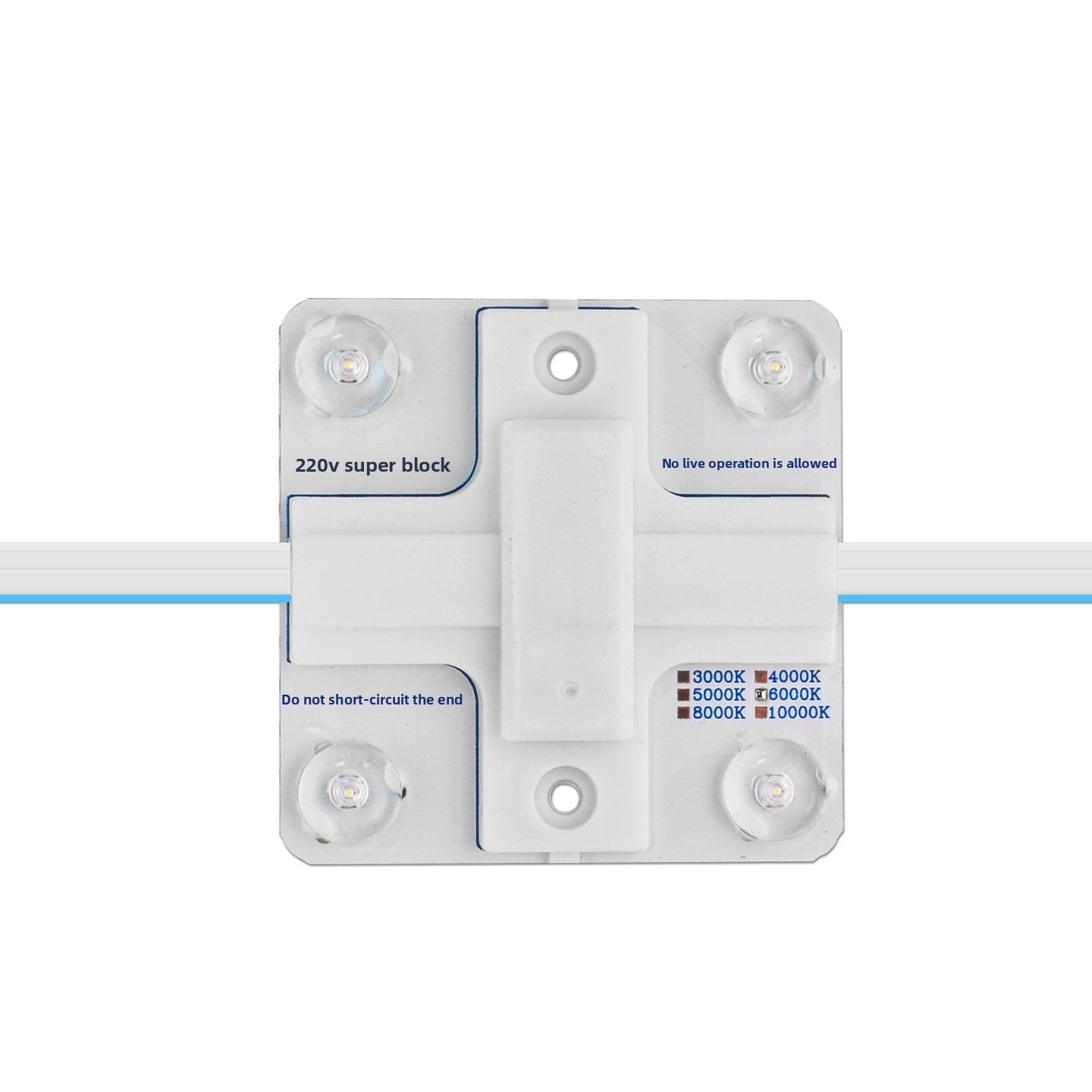 1 Drag 100 Block Lamp 220V Diffuse Reflection Soft Film Ceiling Light Box LED Module 4W 3000K-10000K 178 Viewing Angle 90
