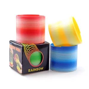 EPT 1 Dollar Toys Educational Rainbow Helical Spring Colourful Rainbow Circle Ideal Novelty & Gag Toy for Parties