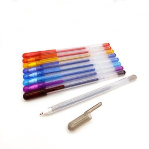 2020 रंग कई जेल कलम स्टेशनरी 0.5mm रंगीन नीले, लाल चांदी सोना सफेद फिर से भरना इंद्रधनुष चमक जेल कलम सेट 12 24 - Product Image 5