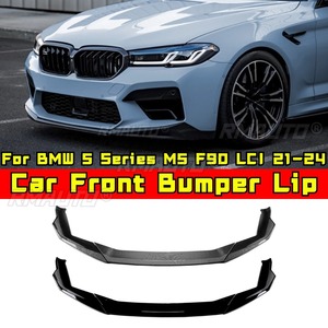 สำหรับ BMW ซีรีส์ 5 M5 F90 LCI ปี 2021-2024 ชุดแต่งกันชนหน้า สปลิตเตอร์ดิฟฟิวเซอร์ ชุดแต่งตัวถังรถยนต์ ฝาครอบป้องกันกันชน อุปกรณ์เสริม - Product Image 1