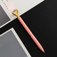 Nueva llegada Leer para enviar Ambiental GCrystal Diamond Pen Bling Metal Light Pen