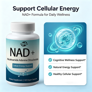 Capsules NAD+ Marque Blanche Supplément de Nicotinamide Adénine Dinucléotide OEM ODM Soutien Énergétique Cellulaire 120 Capsules Végétaliennes - Product Image 3