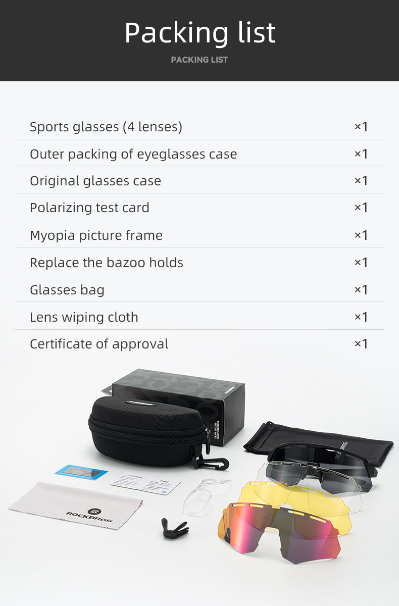 Occhiali Da Ciclismo ROCKBROS Per Bambini - Polarizzati E Ultraleggeri