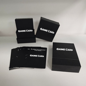 <span class=keywords><strong>Carte</strong></span> da Gioco Professionali Personalizzate Premium 300/350gsm in Carta Opaca Nera con Scatola di Lusso Rigida con Coperchio e Base - Product Image 2