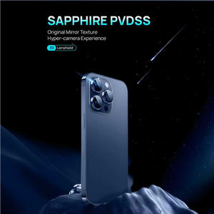 Objectif d'appareil photo saphir en verre trempé 9H pour protéger le télé<span class=keywords><strong>phone</strong></span> portable pour iphone 15 Pro Max Plus 14 17 Pro Max iphone 16 Pro Max - Product Image 2