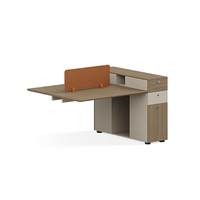 Bureau de travail en bois pour quatre personnes, directement de l'usine, mobilier de bureau moderne pour la maison, montage facile, extensible pour plusieurs personnes