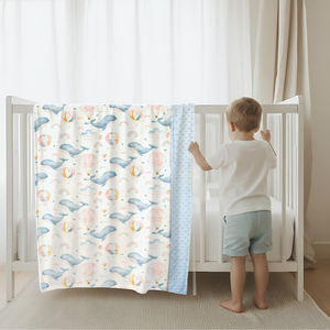 Manta de Bebé Mayorista Súper Suave 100% Poliéster Doble Cara Tipo Visón con Patrón de Puntos para Niños Pequeños y Bebés Uso Cuatro Estaciones - Product Image 5