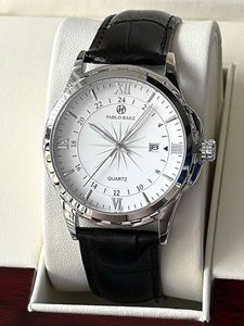 Relojes de cuarzo de moda para hombre al por mayor, correas de cuero sencillas, relojes para hombre económicos - Product Image 4