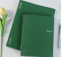 Carnet A5 Vert PP Effet Coucher de Soleil en Gros – Livre Meomo avec Logo Personnalisé, Cadeau Promotionnel