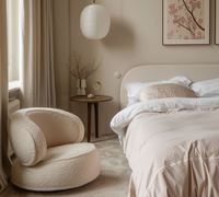 Fauteuil paresseux en coton sherpa bouclé Teddy, chaise longue inclinable moderne pour chambre, salle à manger, extérieur, hôtel, école, loisirs