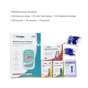 Лидер продаж: Глюкометр 3-в-1 для измерения уровня сахара в крови, медицинский прибор, лучший глюкометр с тест-полосками и ланцетами - Product Image 5