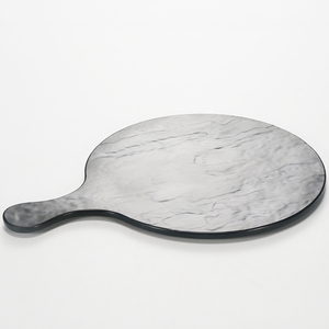 Plaques à pizza en mélamine Platon pour restaurants Planches rondes en <span class=keywords><strong>ardoise</strong></span> noire en mélamine - Product Image 4