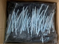 Accessoires pour tentes de plein air : Piquets de tente en acier en forme de T avec tête en plastique, filetage torsadé manuel, rotatifs, pour fixation au sol, 21 cm