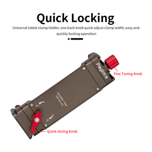 Soporte de trípode de aluminio para tableta, adaptador de trípode de tableta de Metal, abrazadera ajustable para tableta para <span class=keywords><strong>iPhone</strong></span>, iPad, Air <span class=keywords><strong>Mini</strong></span> - Product Image 3