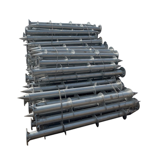 Système de montage de panneaux solaires à pieux hélicoïdaux, ancres de terre galvanisées à chaud pour fermes solaires - Product Image 3
