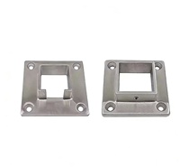 Edelstahl Quadratischer Flanschfuß für Treppengeländer-Zubehör