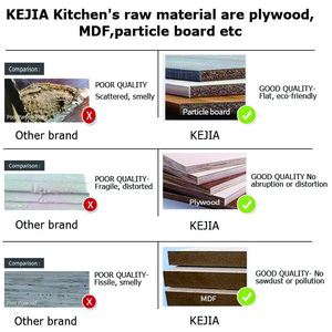 Kejia การออกแบบที่ทันสมัยสไตล์ที่สร้างขึ้นในเฟอร์นิเจอร์บ้านเต็มรูปแบบที่กำหนดเองตู้<span class=keywords><strong>ครัว</strong></span>เมลามีนที่สมบูรณ์แบบพร้อมชุดเกาะ - Product Image 2